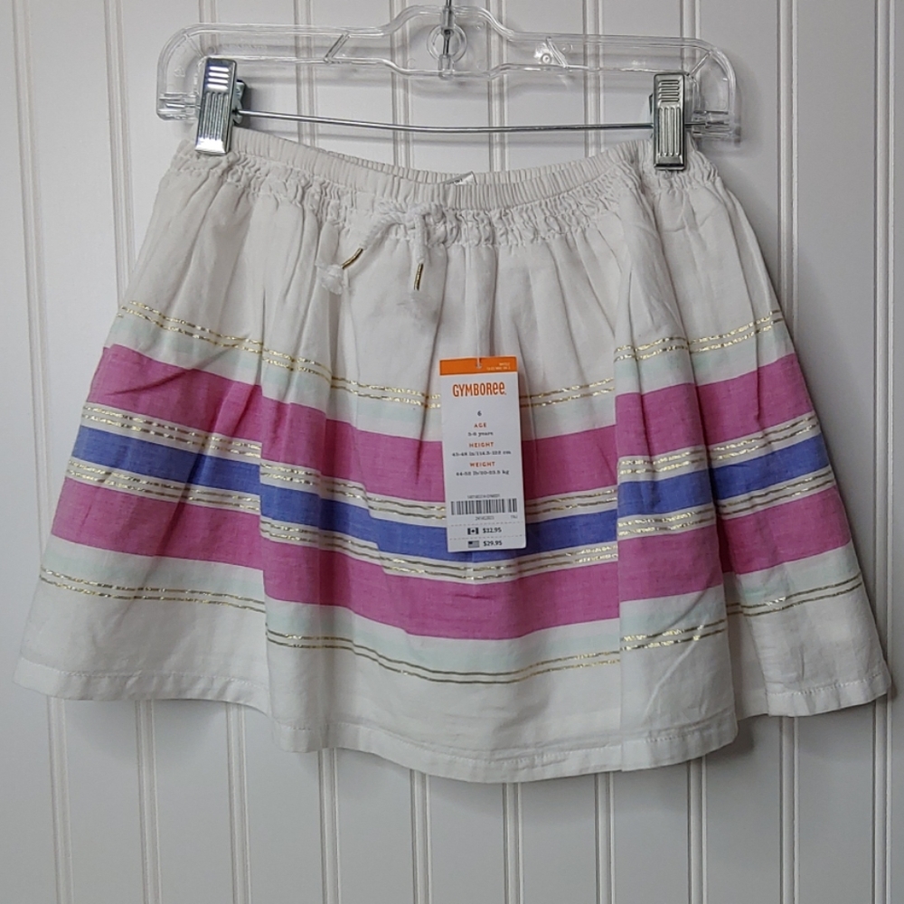NWT Gymboree Desert Dreams Striped Skirt (Lined) 6